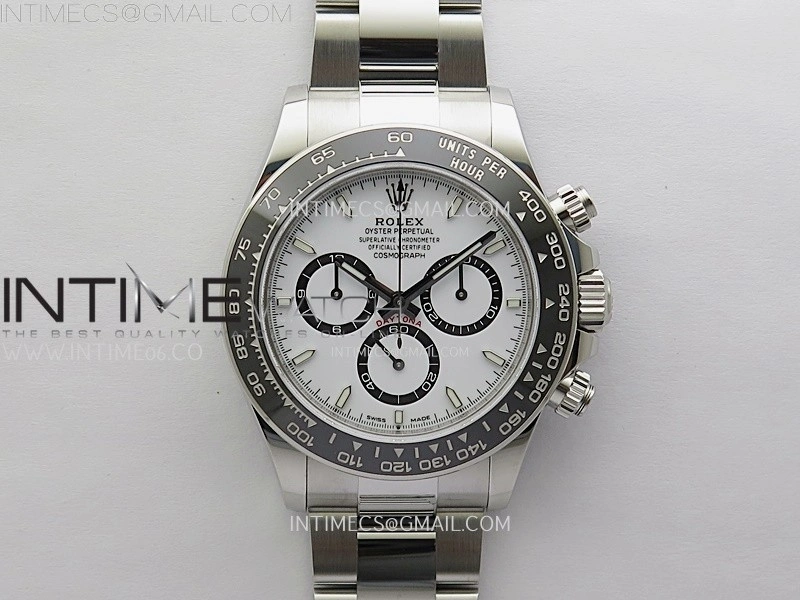 Daytona 126500 VSF 1:1 Best Edition 904L Steel White Dial on SS Bracelet Asian 4801