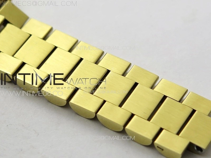 DateJust 31mm YG Crystals Bezel APSF Best Edition Blue MOP Dial Crystals Markers on President Bracelet A2824