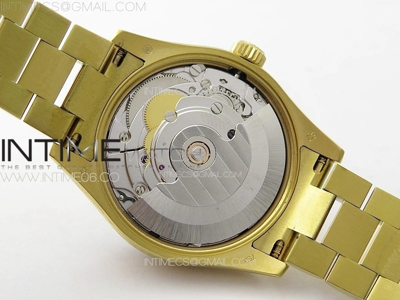 DateJust 31mm YG Crystals Bezel APSF Best Edition Blue MOP Dial Crystals Markers on President Bracelet A2824