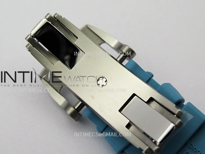 RM055 Blue Inner Bezel Blue Crown NTPT ZF 1:1 Best Edition On Blue Rubber Strap RMUL2 Super Clone V2