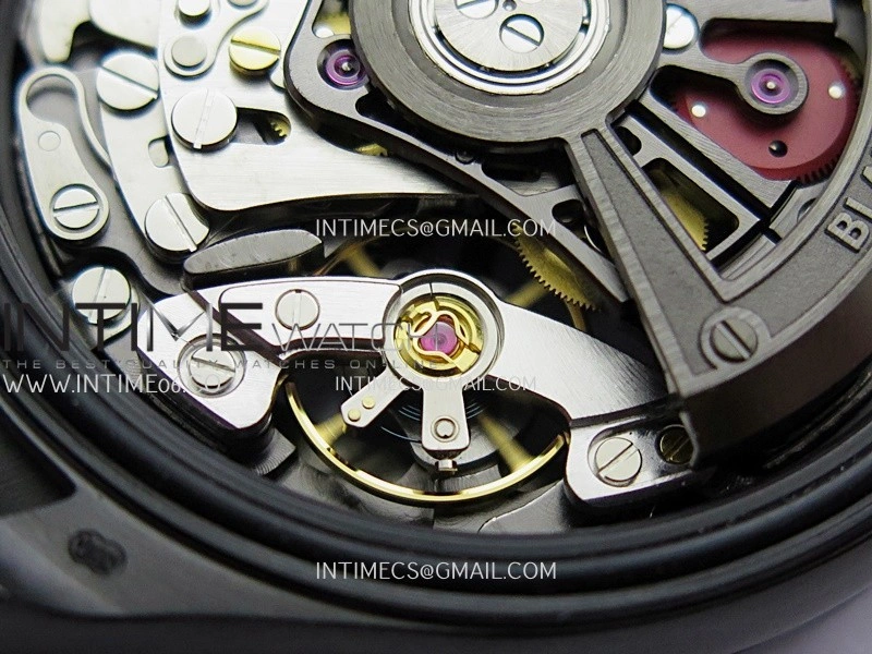 Daytona Blaken Carbon Bezel PVD Sonic Best Edition Skeleton Dial On Blue Rubber Strap Super Clone SA4130