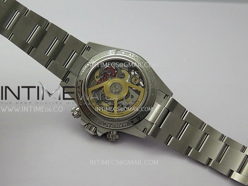 Daytona Arolla Challenge Carbon Bezel SS Sonic Best Edition Skeleton Dial On SS Oyster Bracelet Super Clone SA4130