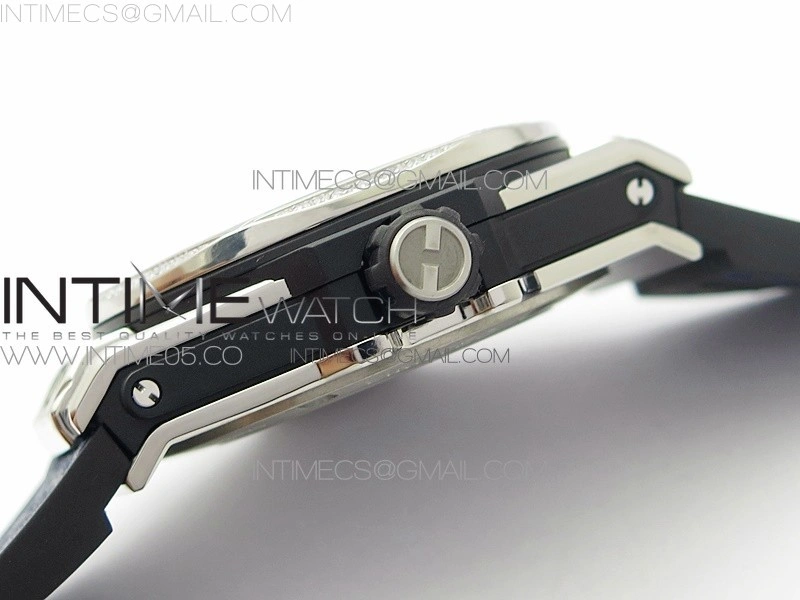 Big Bang Sang Bleu Ti Crystal Bezel WWF 1:1 Best Edition Blue Skeletonal Dial On Blue Gummy Strap Asian HB1213 V2