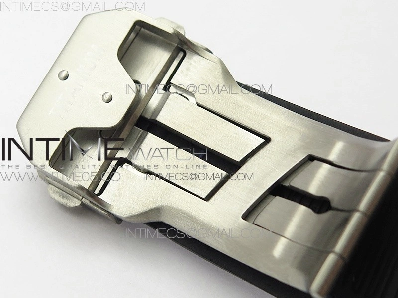 Big Bang Sang Bleu Ti Crystal Bezel WWF 1:1 Best Edition Blue Skeletonal Dial On Blue Gummy Strap Asian HB1213 V2