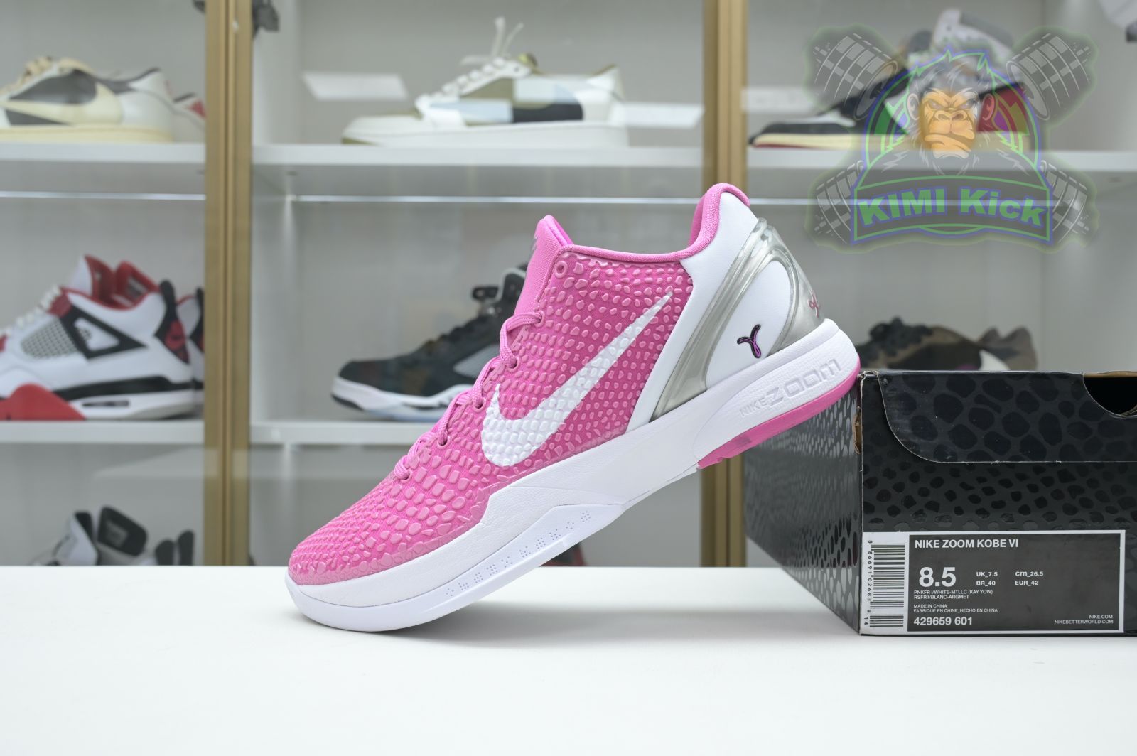 Kimi kick Nike Zoom Kobe 6 Kay Yow Think Pink