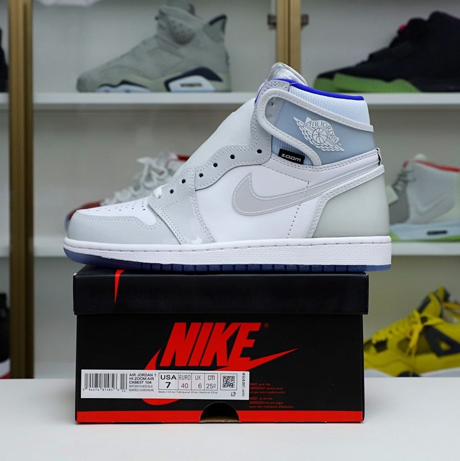 Kimi kick AIR JORDAN 1 HIGH ZOOM 'RACER BLUE'