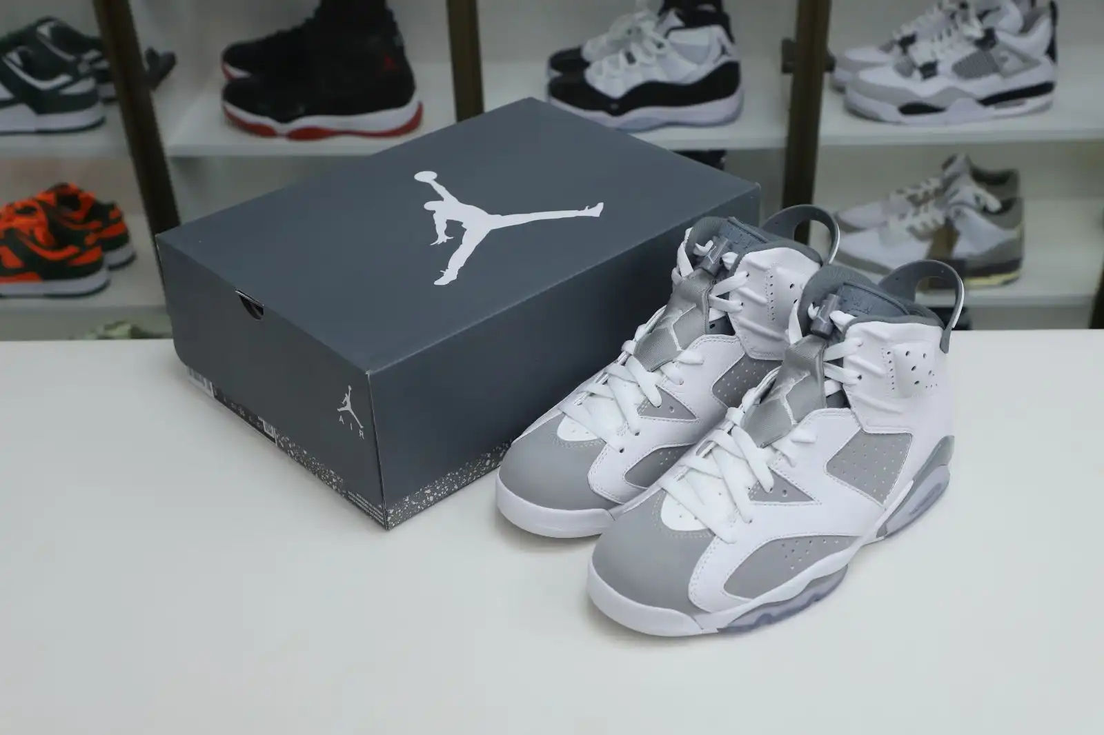 Rep Kimikick AIR JORDAN 6 COOL GREY