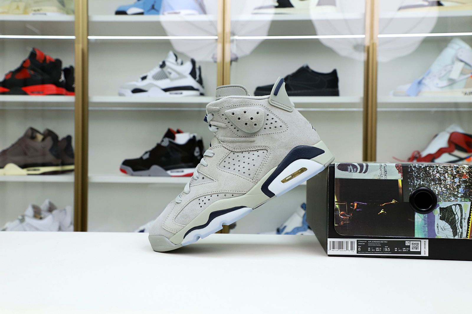 Kimi kick AIR JORDAN 6 “GEORGETOWN”