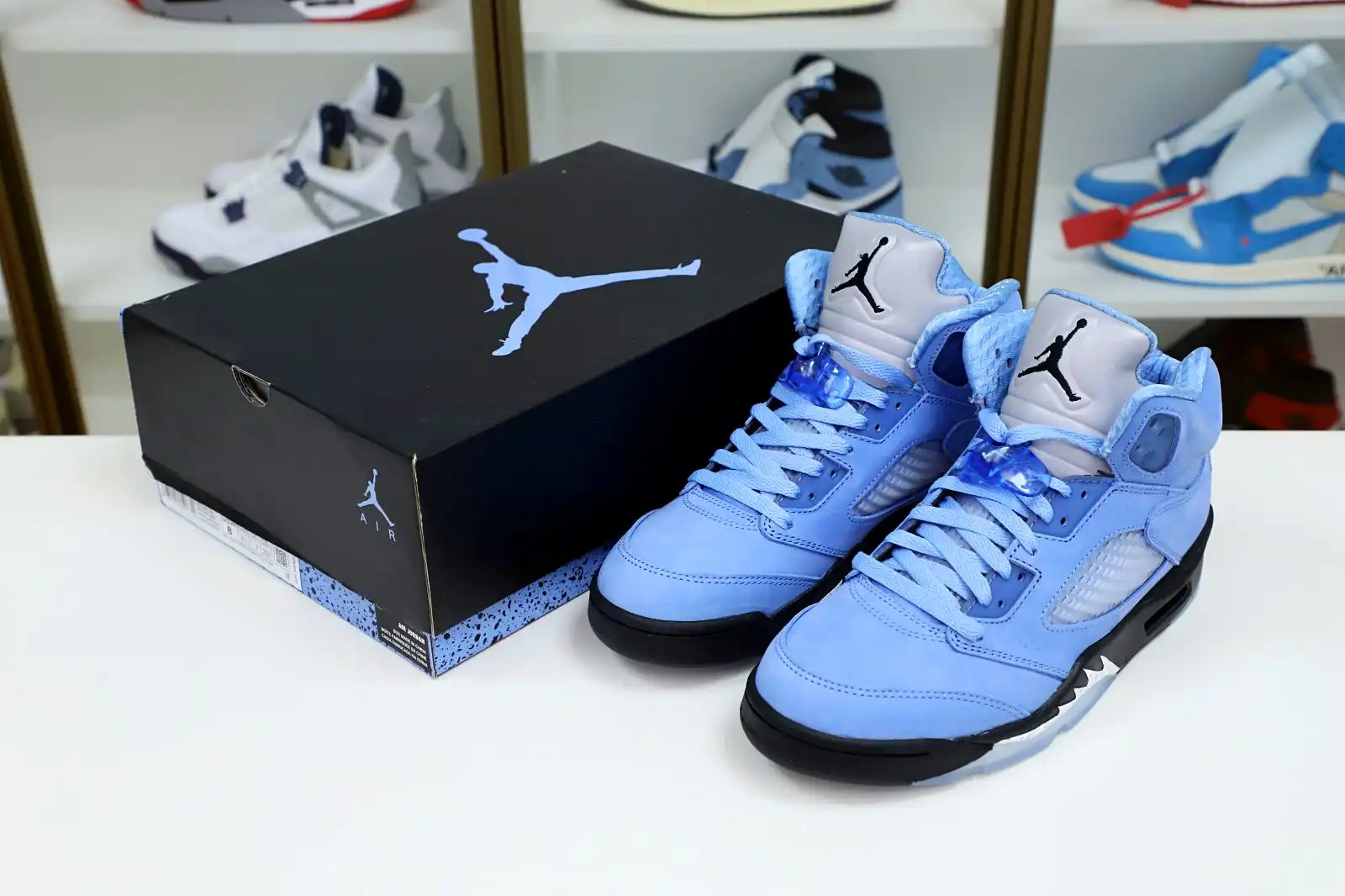 Reps Kimikick AIR JORDAN 5 RETRO SE DV1310 401 UNIVERSITY BLUE BLACK-WHITE BLEU