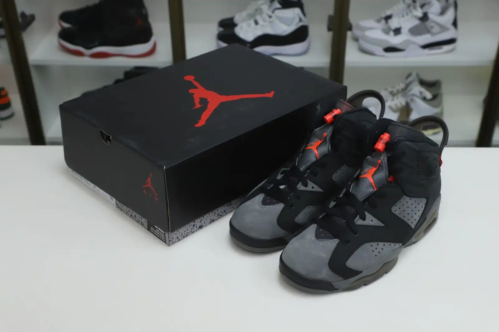 Cheap Kimikick PARIS SAINT-GERMAIN X AIR JORDAN 6 RETRO 'IRON GREY'