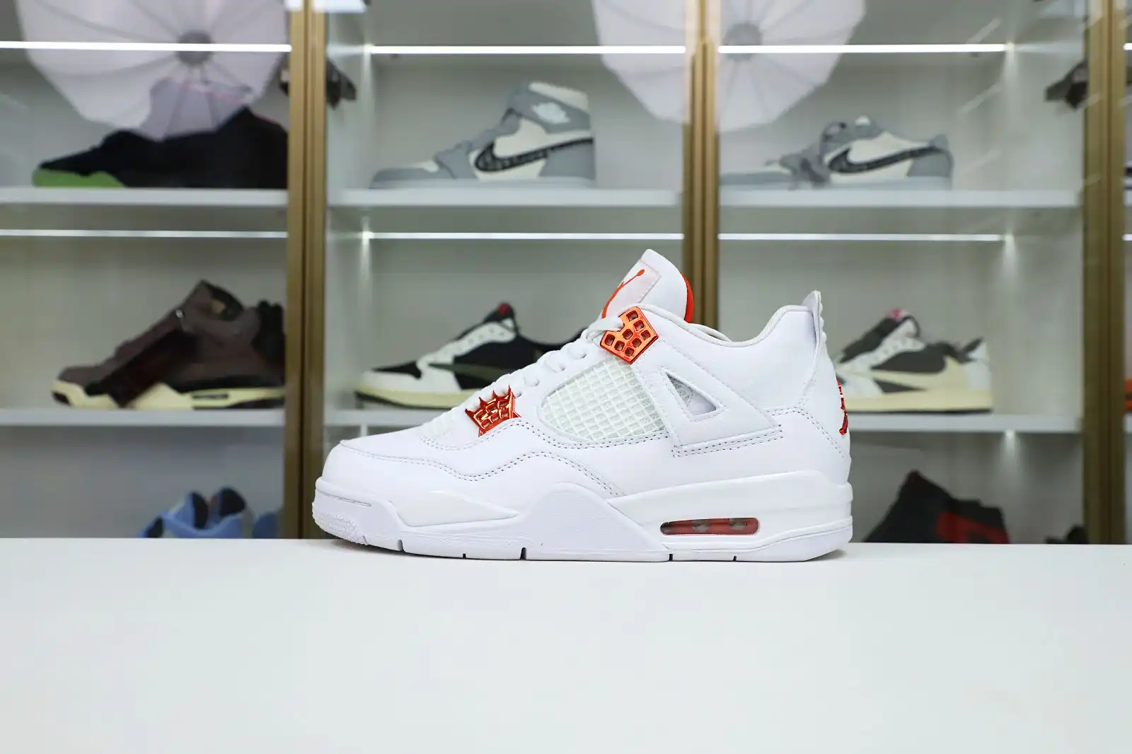 Cheap Kimi kick Jordan Air Jordan 4 retro“orange metallic