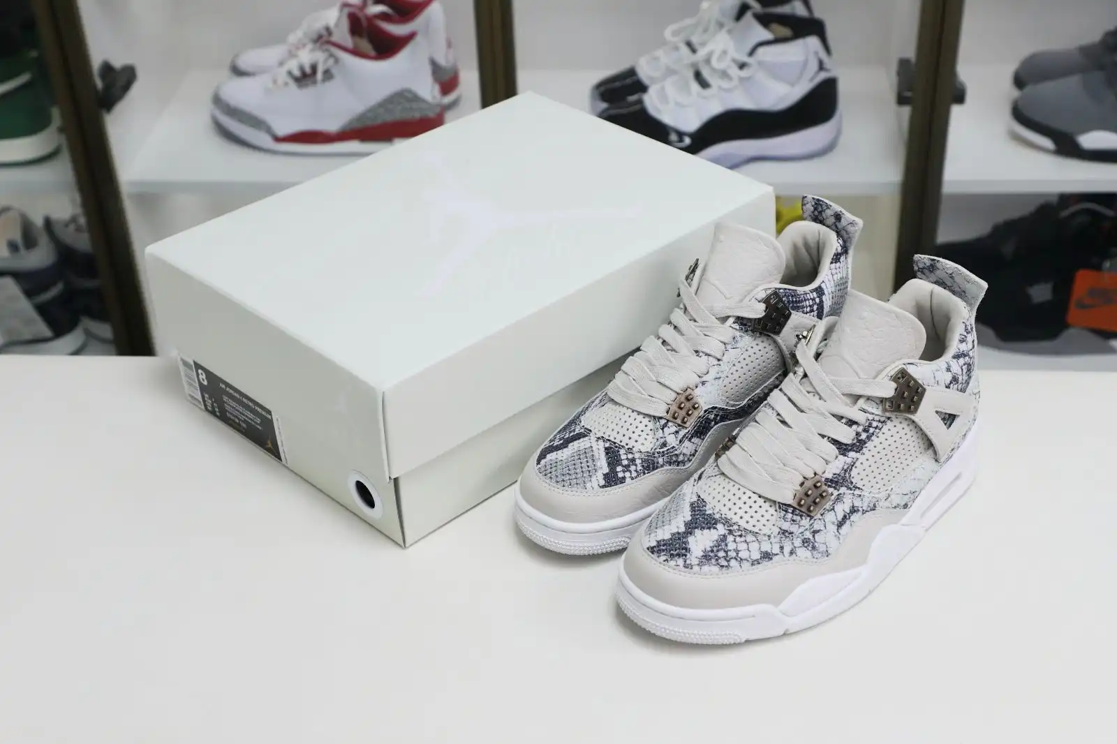 Cheap Kimikick Jordan Air Jordan 4 retro snakeskin