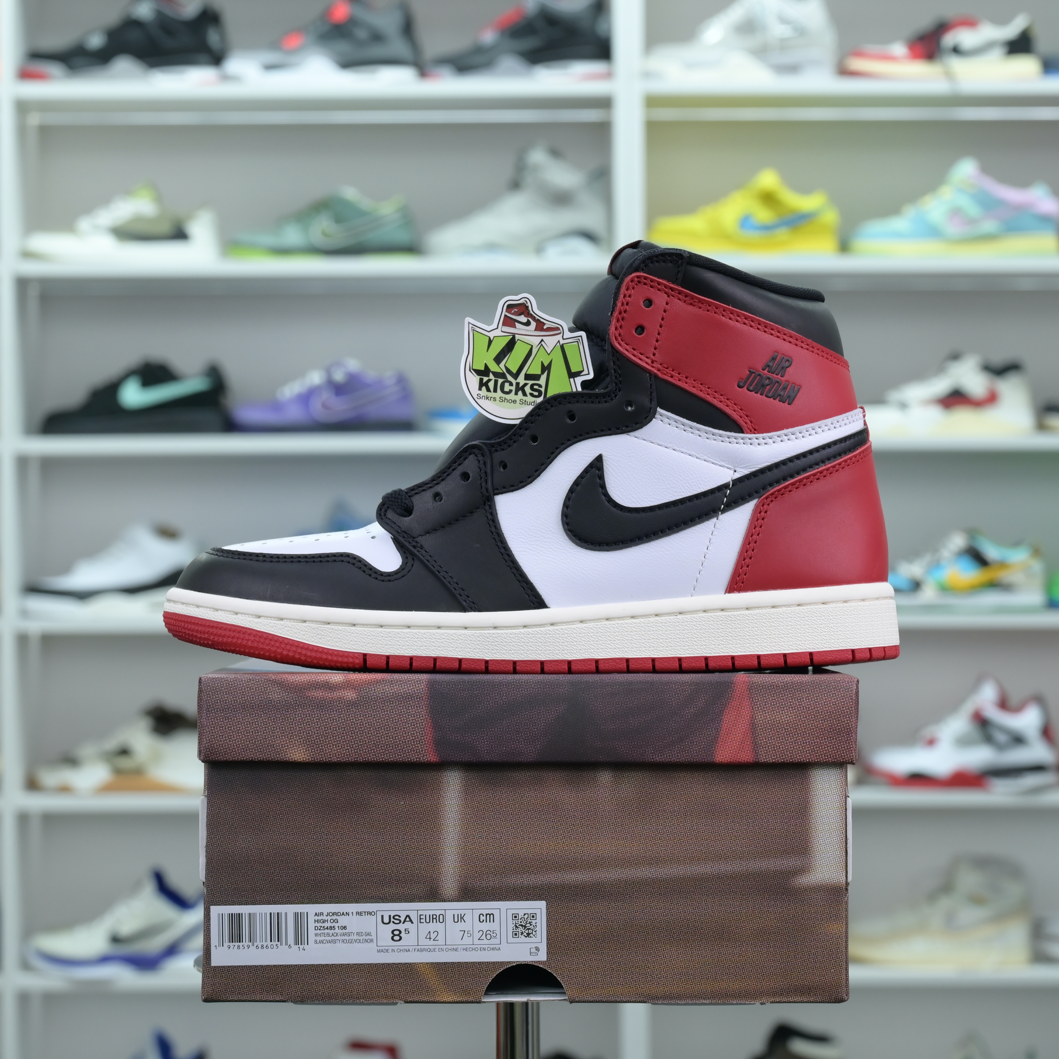 Kimi kick Jordan Air Jordan 1High OG“Black Toe Reimagined”