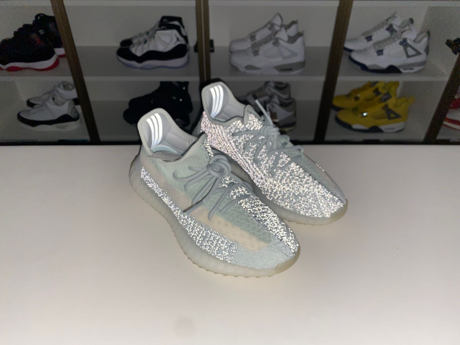 Kimikick YEEZY BOOST 350 V2 'CLOUD WHITE REFLECTIVE'