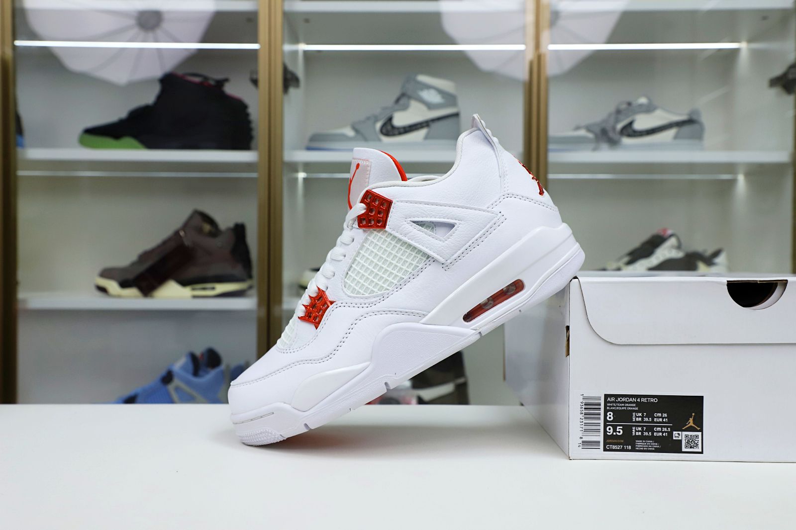 Kimi kick Jordan Air Jordan 4 retro“orange metallic