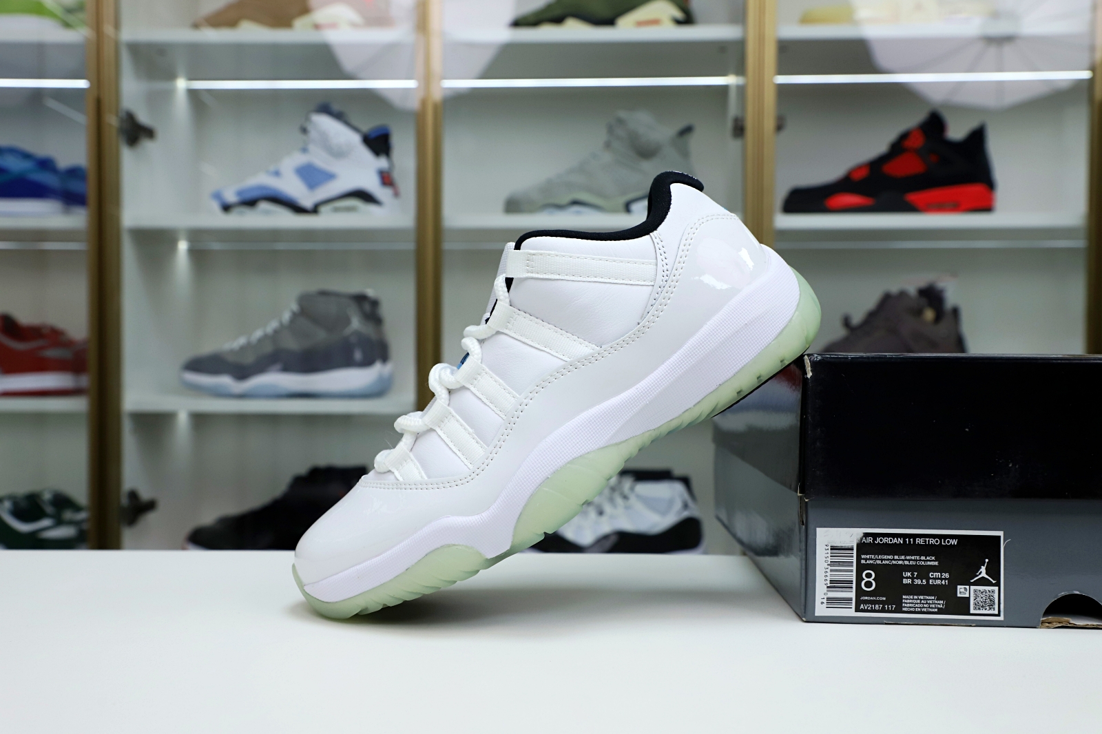 Kimi kick AIR JORDAN 11 RETRO LOW LEGEND BLUE