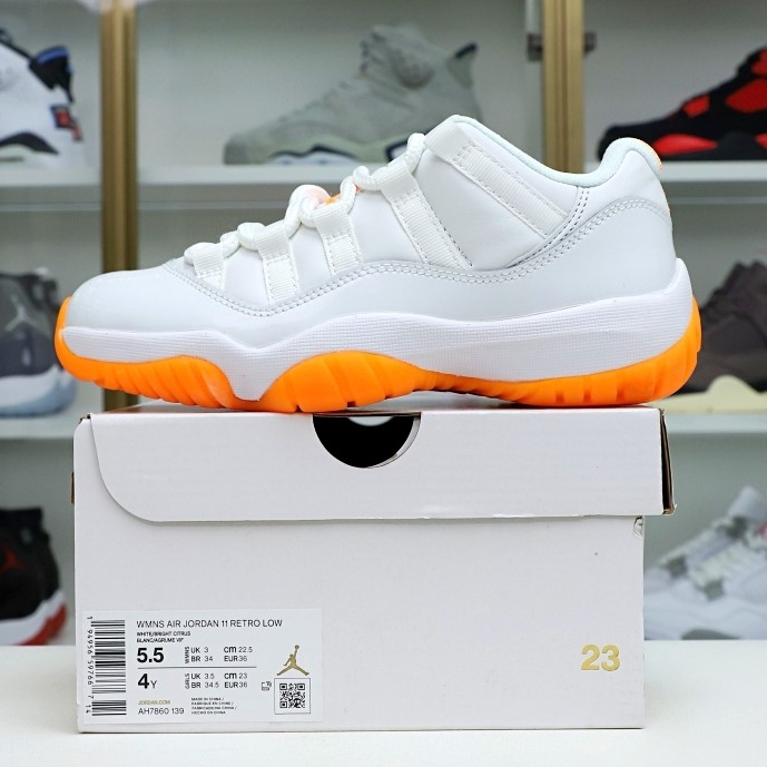 Kimi kick WMNS AIR JORDAN 11 RETRO LOW 'BRIGHT CITRUS'