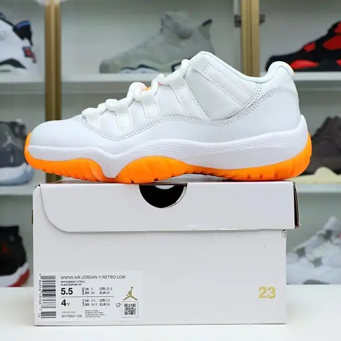 Kimikick WMNS AIR JORDAN 11 RETRO LOW 'BRIGHT CITRUS'