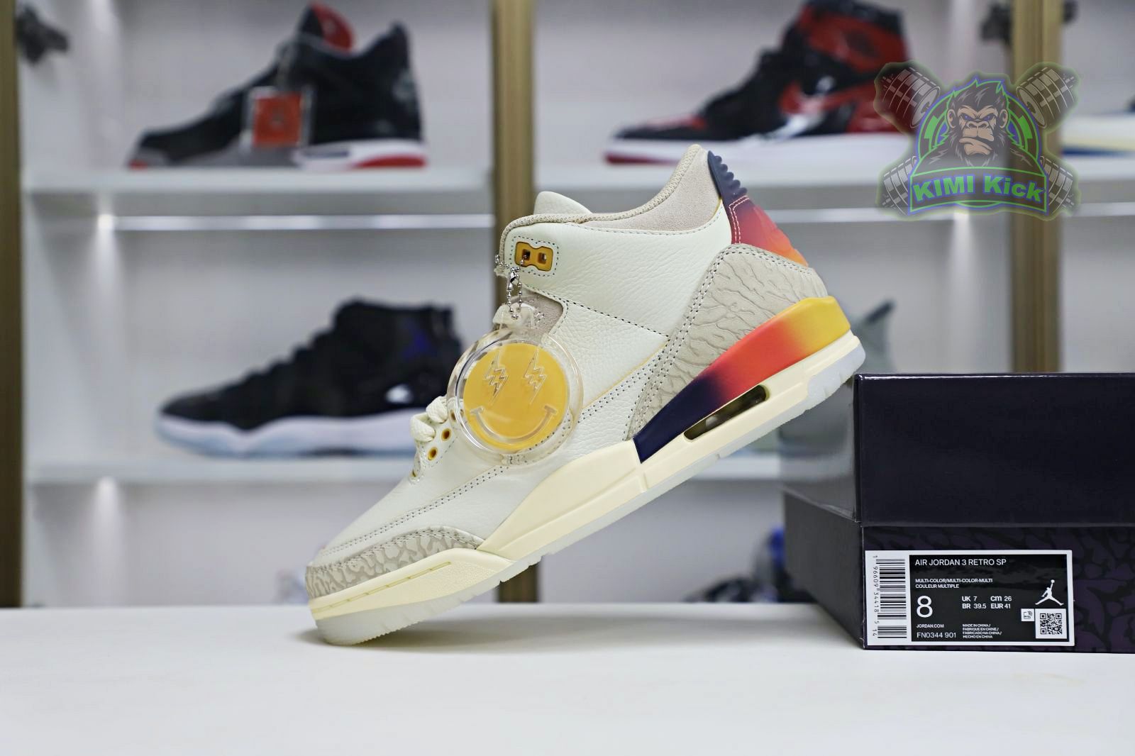 Kimi kick JBalvin x Jordan Air Jordan3