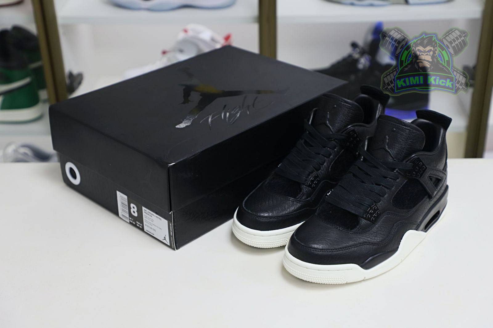 Kimi kick Jordan Air Jordan 4 retro ponyhair black