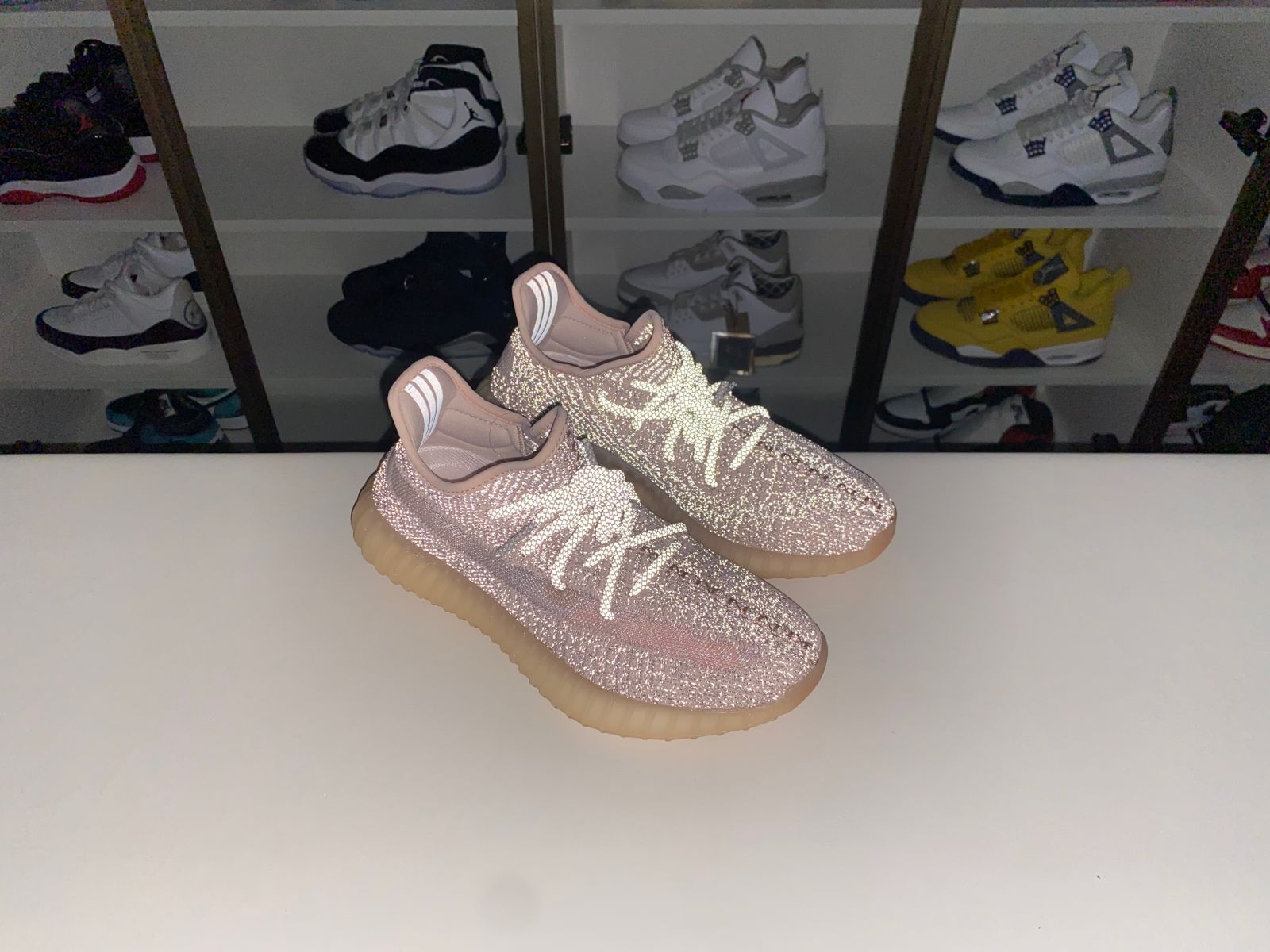 Kimi kick YEEZY BOOST 350 V2 'SYNTH REFLECTIVE'