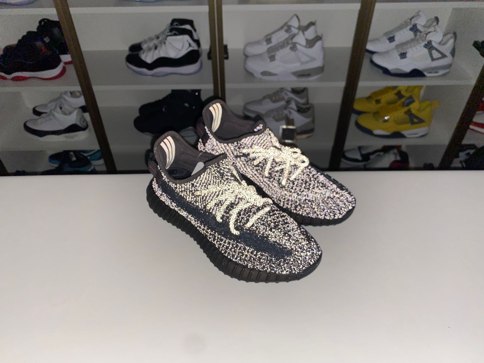 Kimi kick YEEZY BOOST 350 V2 'BLACK REFLECTIVE'