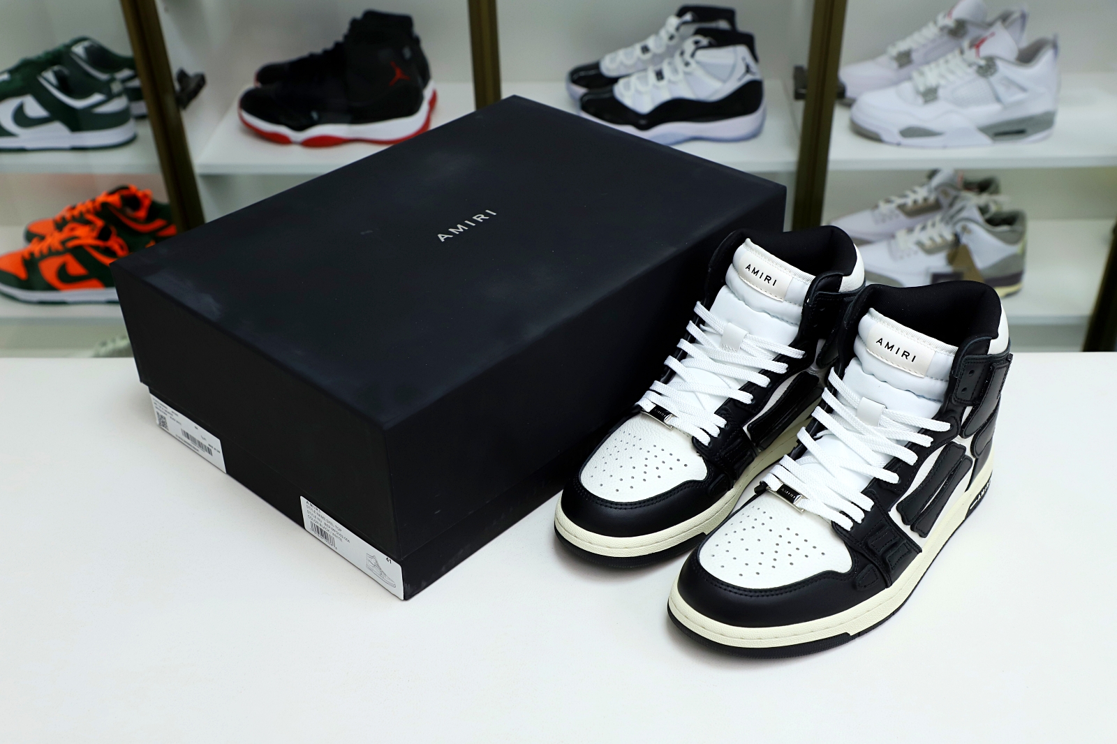 Kimi kick AMIRI LEATHER SKEL High