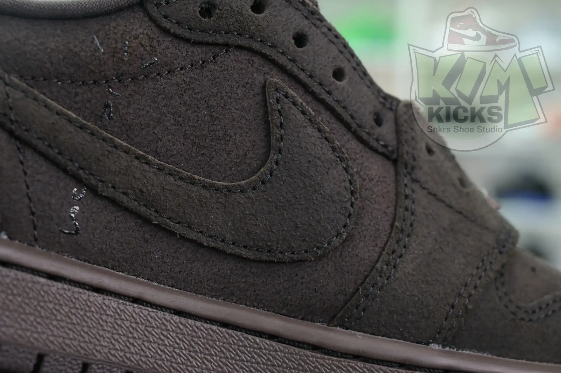 Kimikick Travis Scott x Jordan Air Jordan 1 Low OG“Velvet Brown”