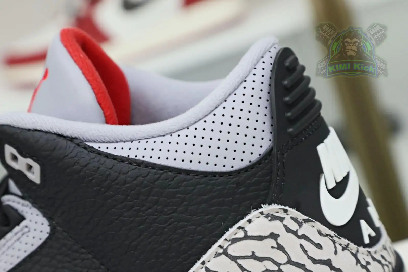 Cheap Kimikick Jordan Air Jordan 3 retro blackcement  2018（854262-001）