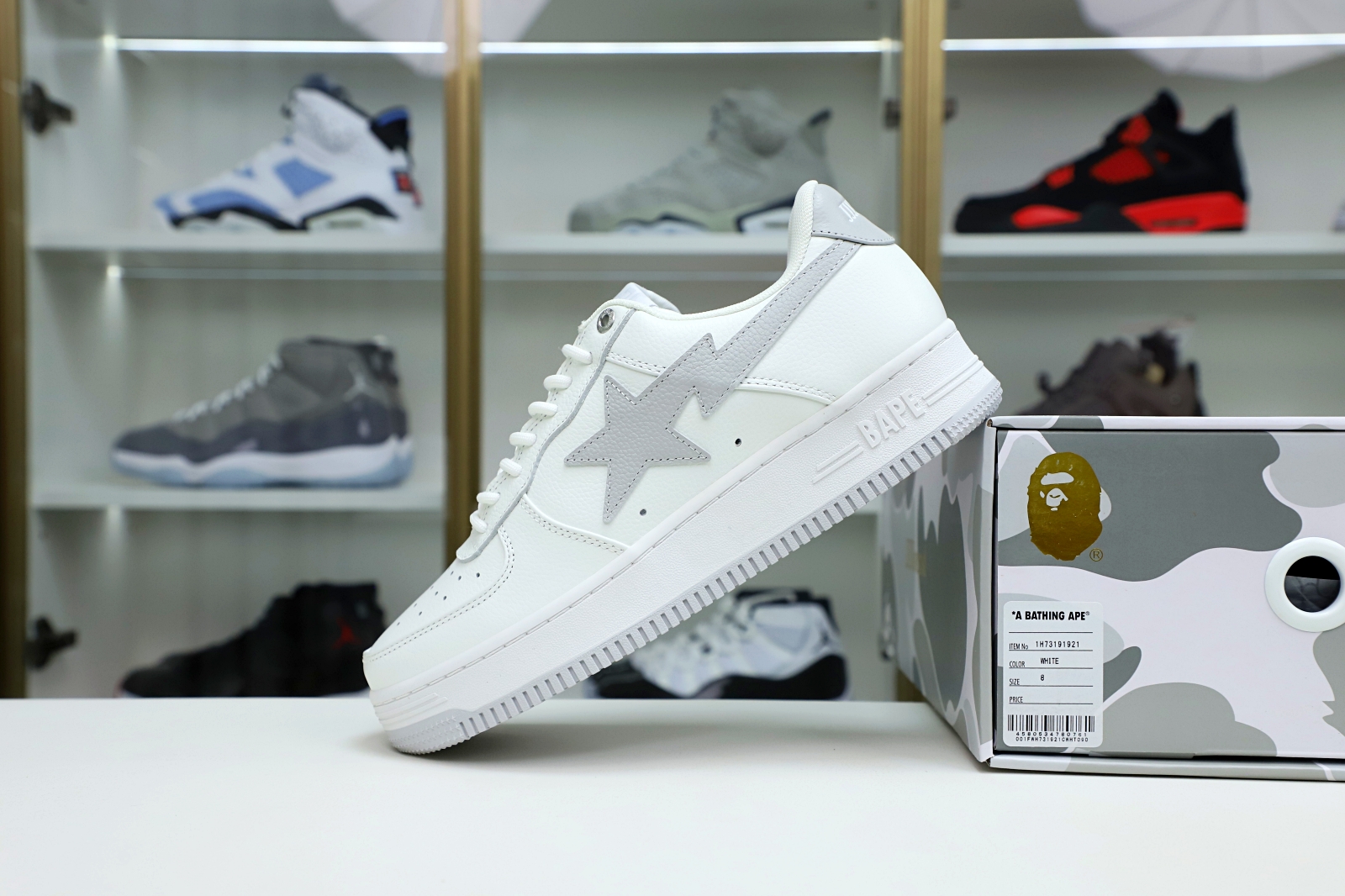 Kimi kick BAPESTA 'WHITE'