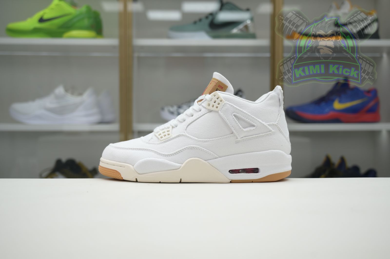 Kimi kick Jordan Air Jordan 4 levis white (levis tag)