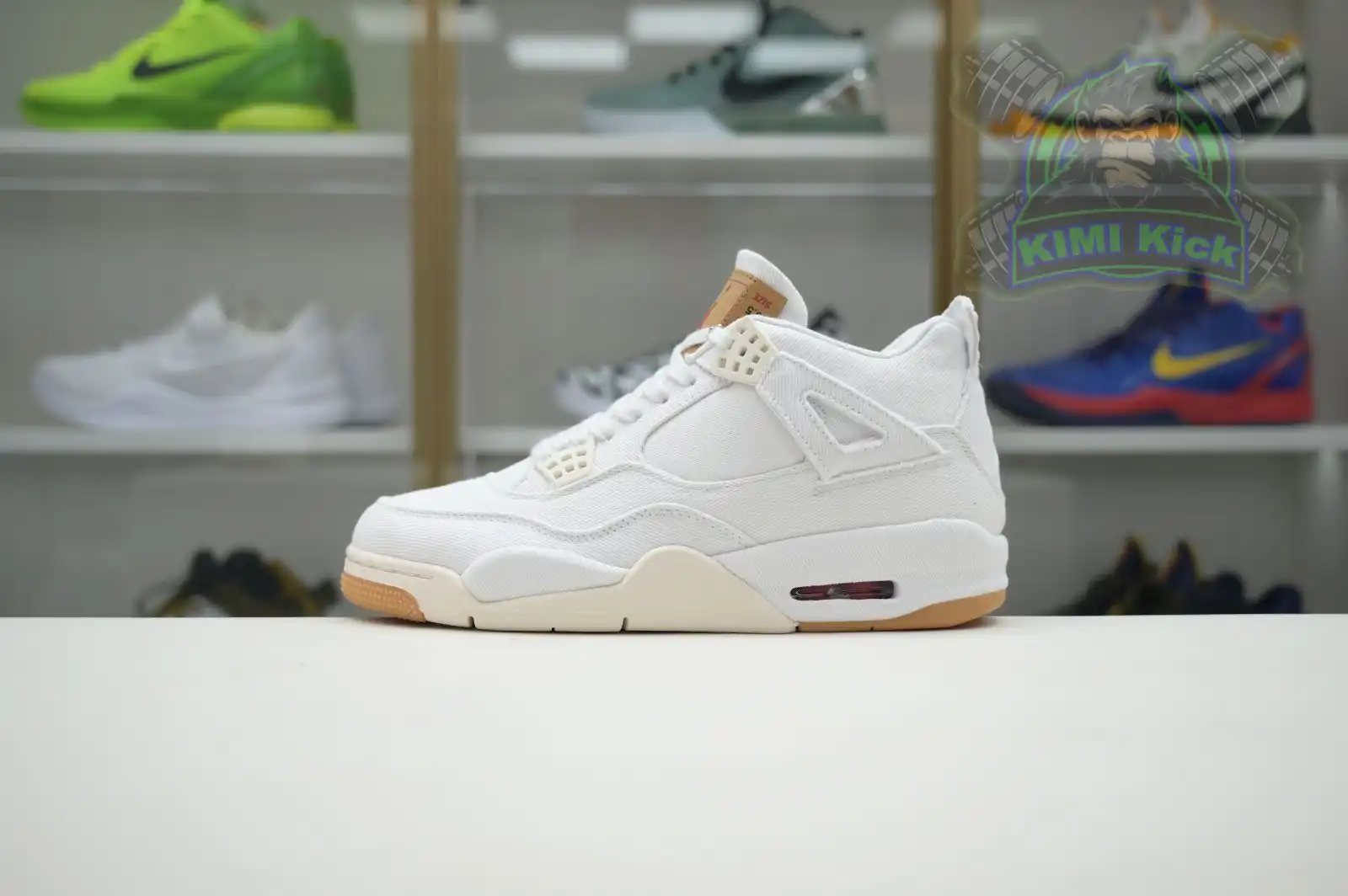 Reps Kimi kick Jordan Air Jordan 4 levis white (levis tag)