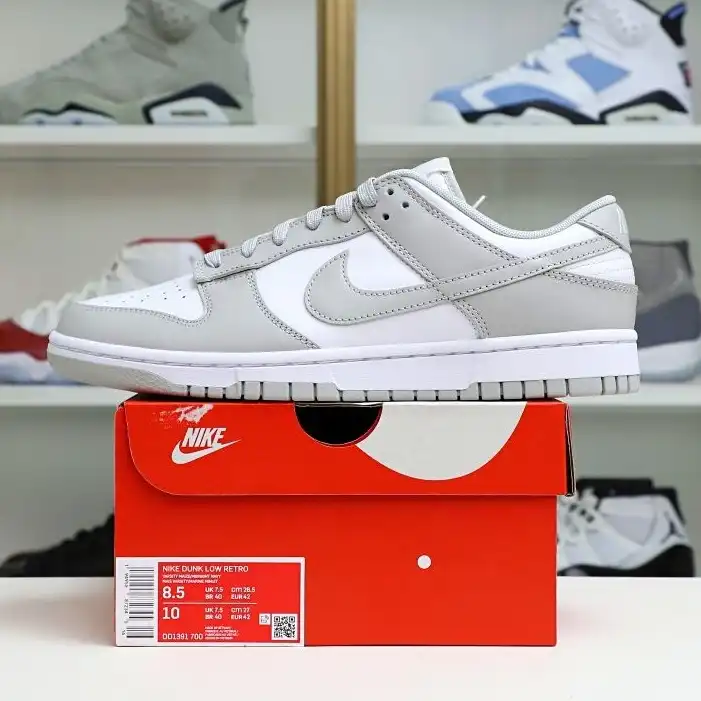 Kimi kick Nike Dunk Low Retro  Grey Fog