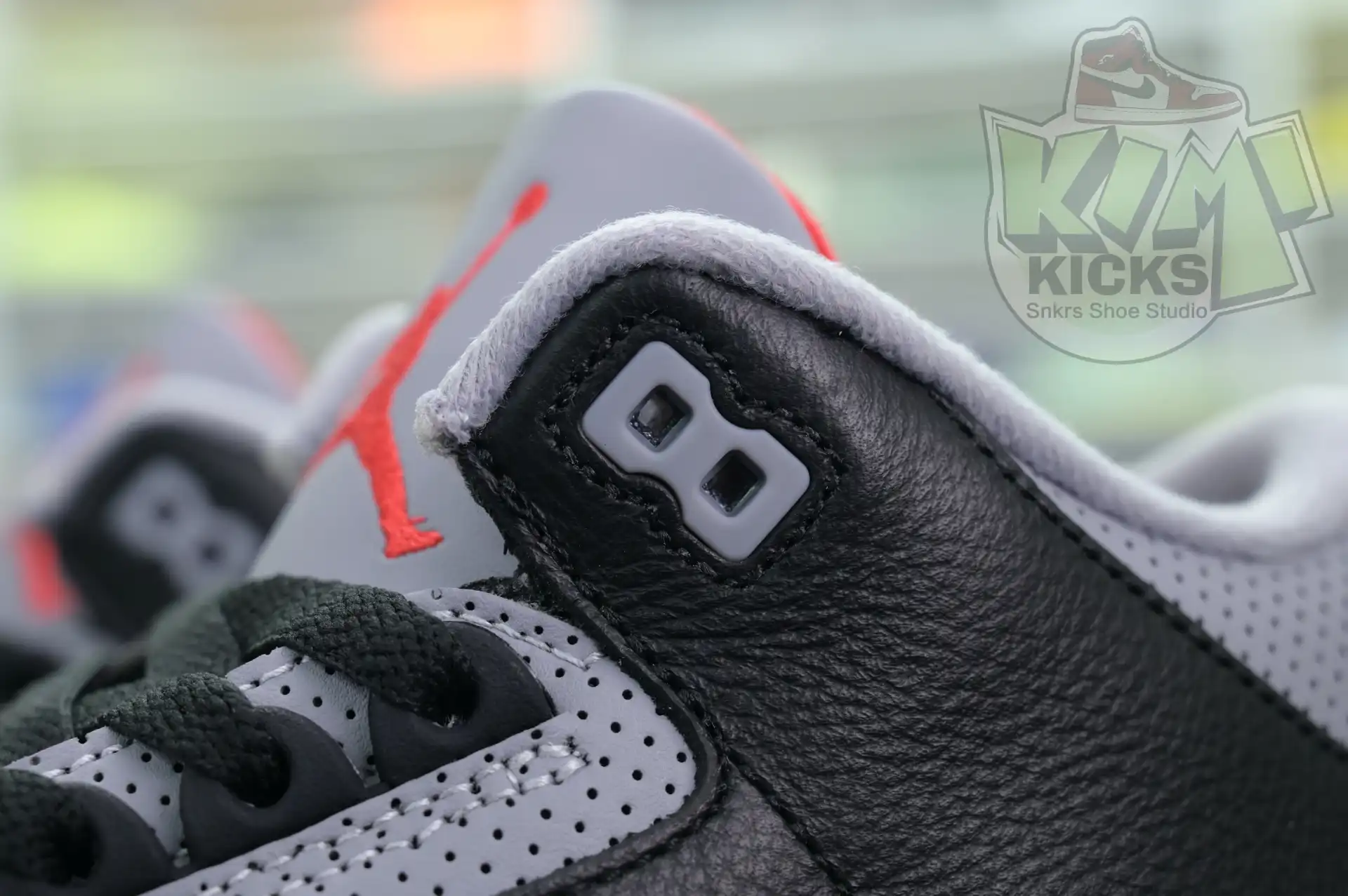 Rep Kimikick Air Jordan 3“Black Cement Reimagined”