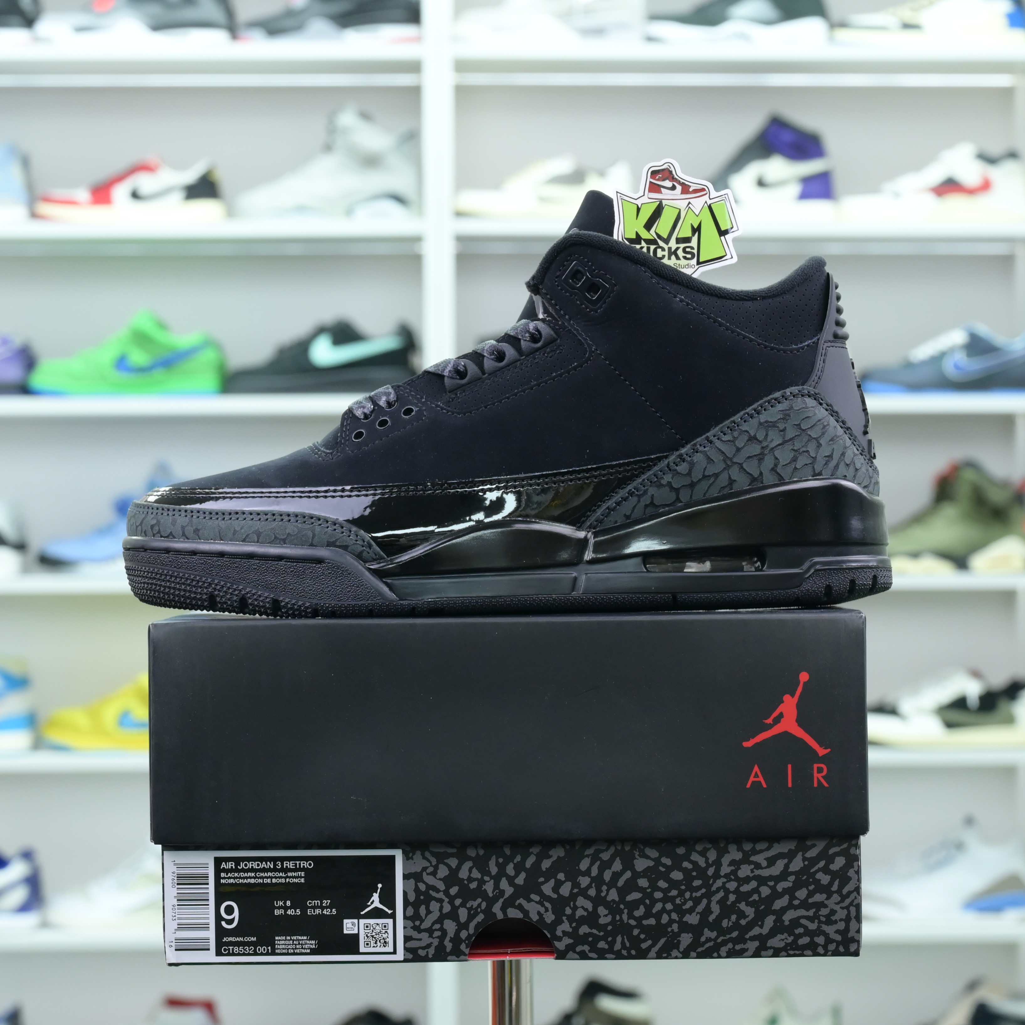 Kimi kick Jordan Air Jordan3“Black Cat”