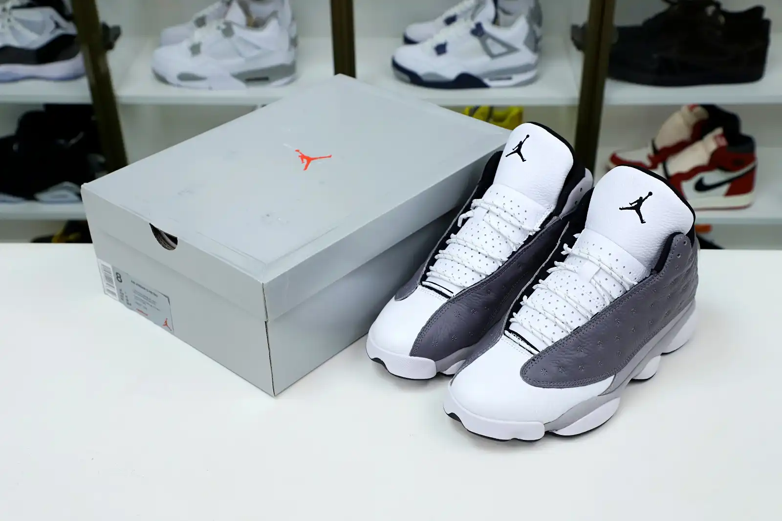 Reps Kimikick AIR JORDAN 13 RETRO 'ATMOSPHERE GREY' -414571-016