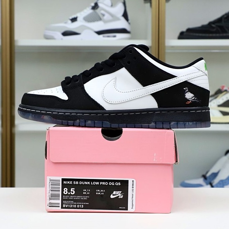 Kimi kick NIKE SB DUNK LOW STAPLE PANDA PIGEON (REGULAR BOX)