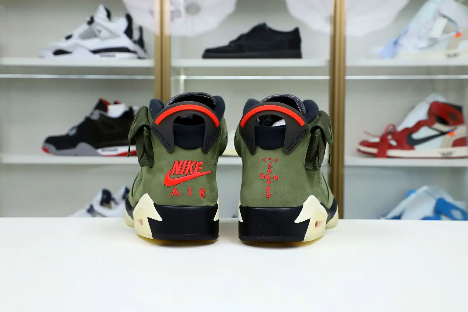 Reps Kimikick TRAVIS SCOTT X AIR JORDAN 6 RETRO 'OLIVE'