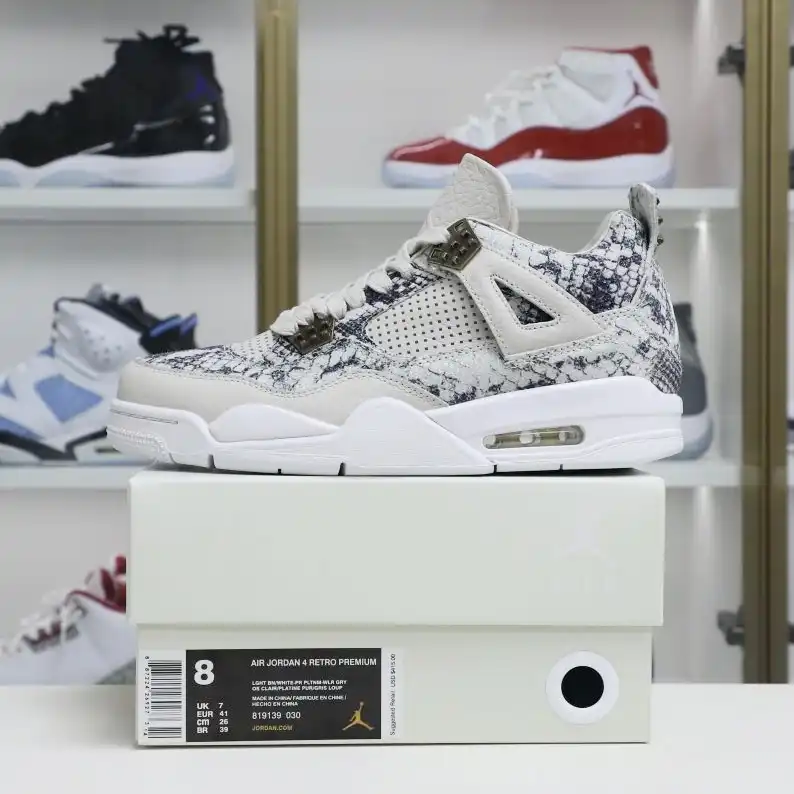 Kimikick Jordan Air Jordan 4 retro snakeskin