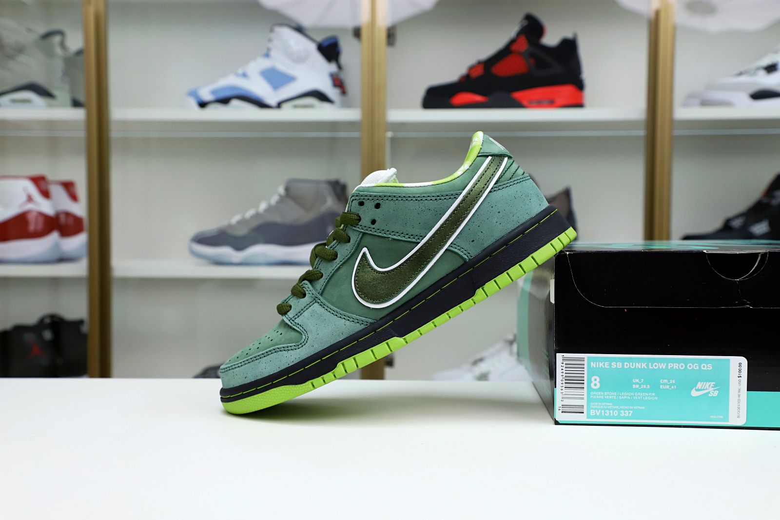 Kimi kick Concepts x Nike SB Dunk Low Green Lobster