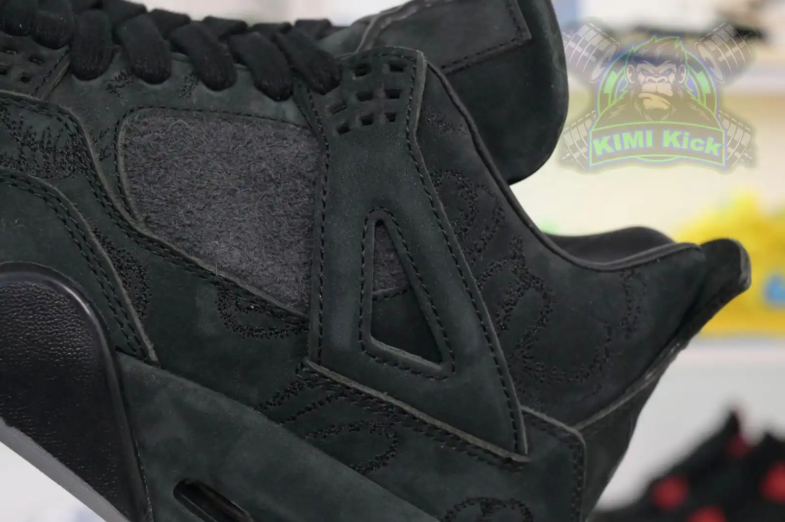 Cheap Kimi kick Jordan Air Jordan 4 kaws black