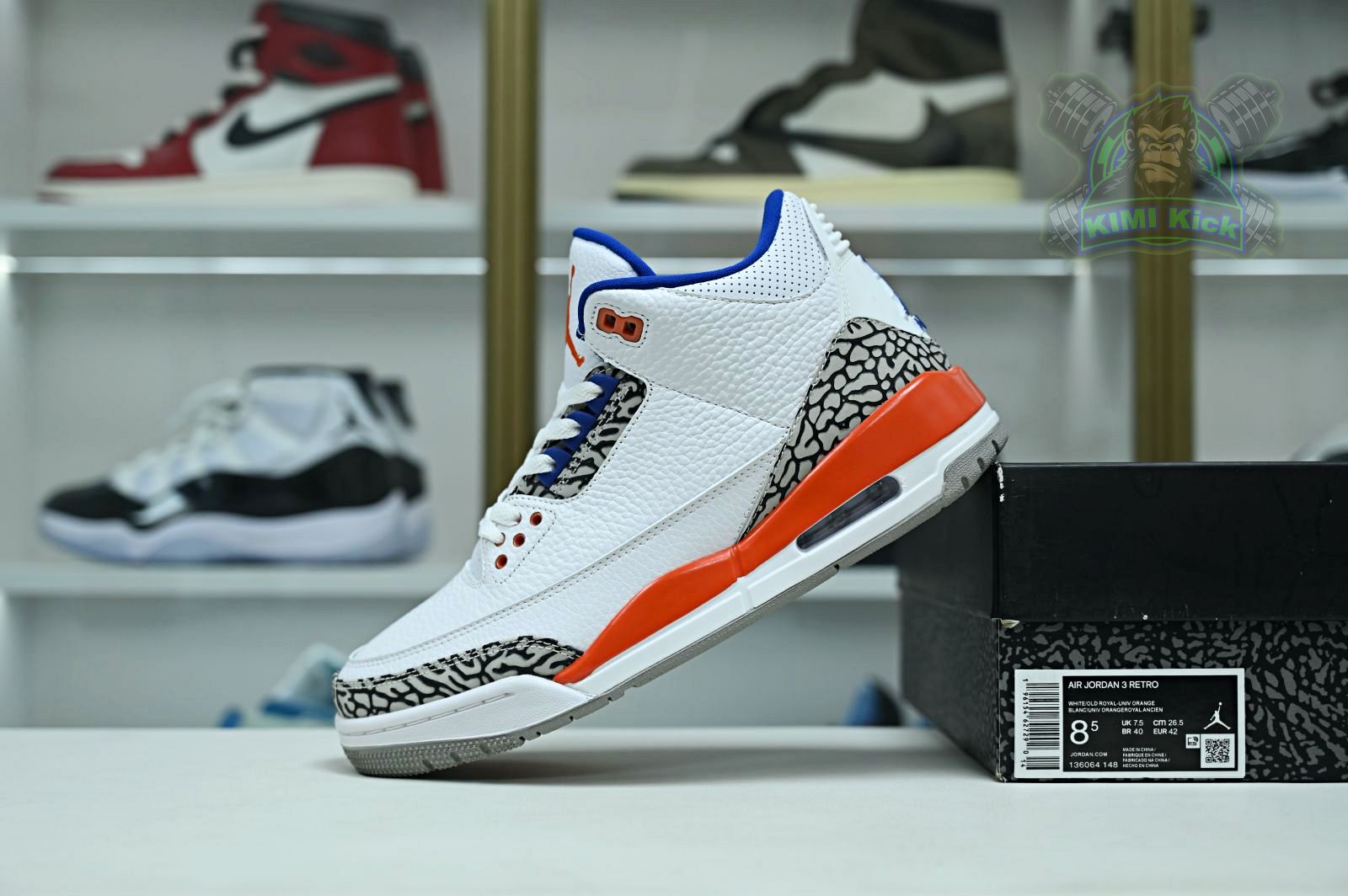 Kimi kick AIR JORDAN 3 RETRO 'KNICKS'