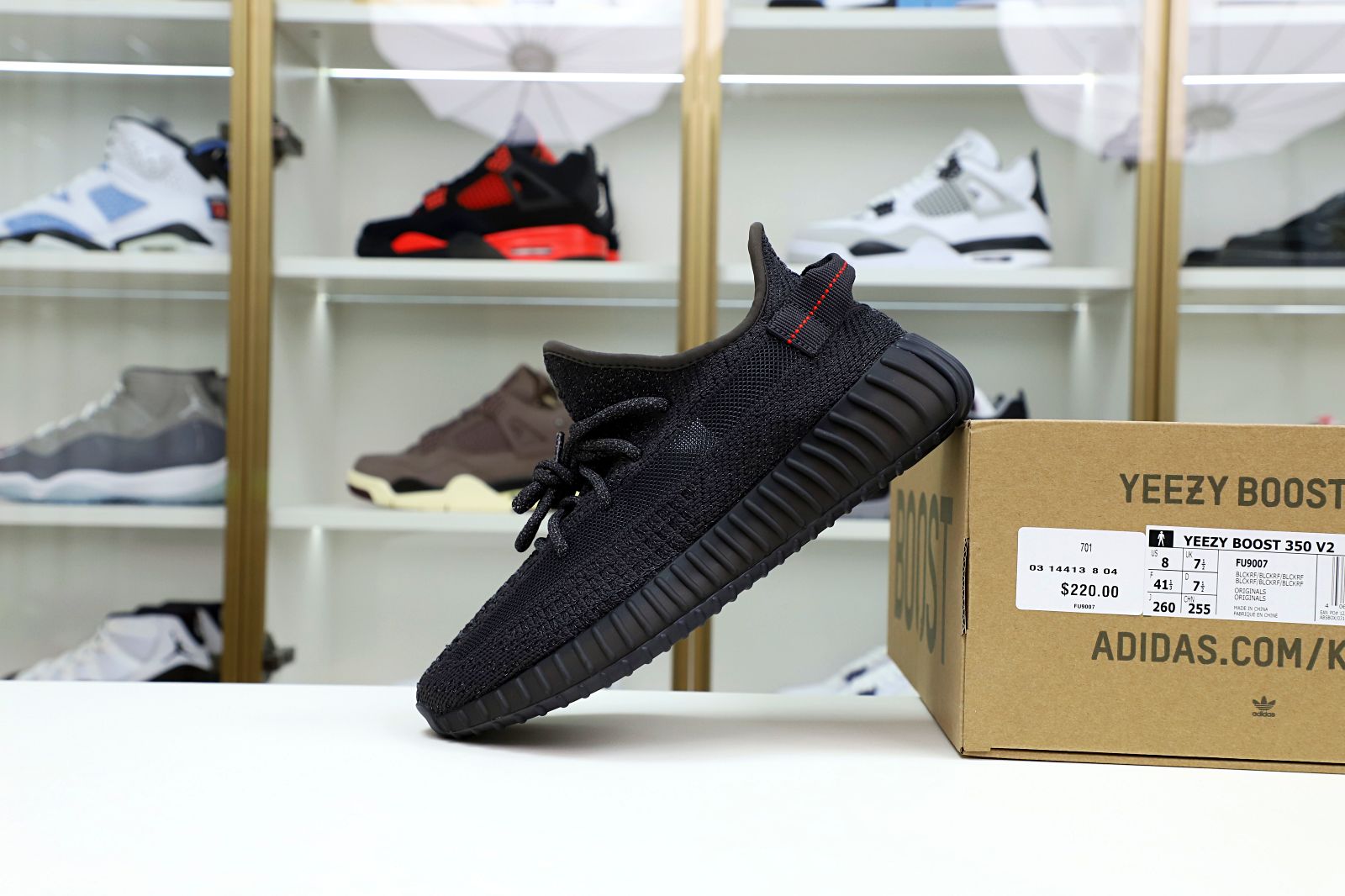 Kimi kick YEEZY BOOST 350 V2 'BLACK REFLECTIVE'