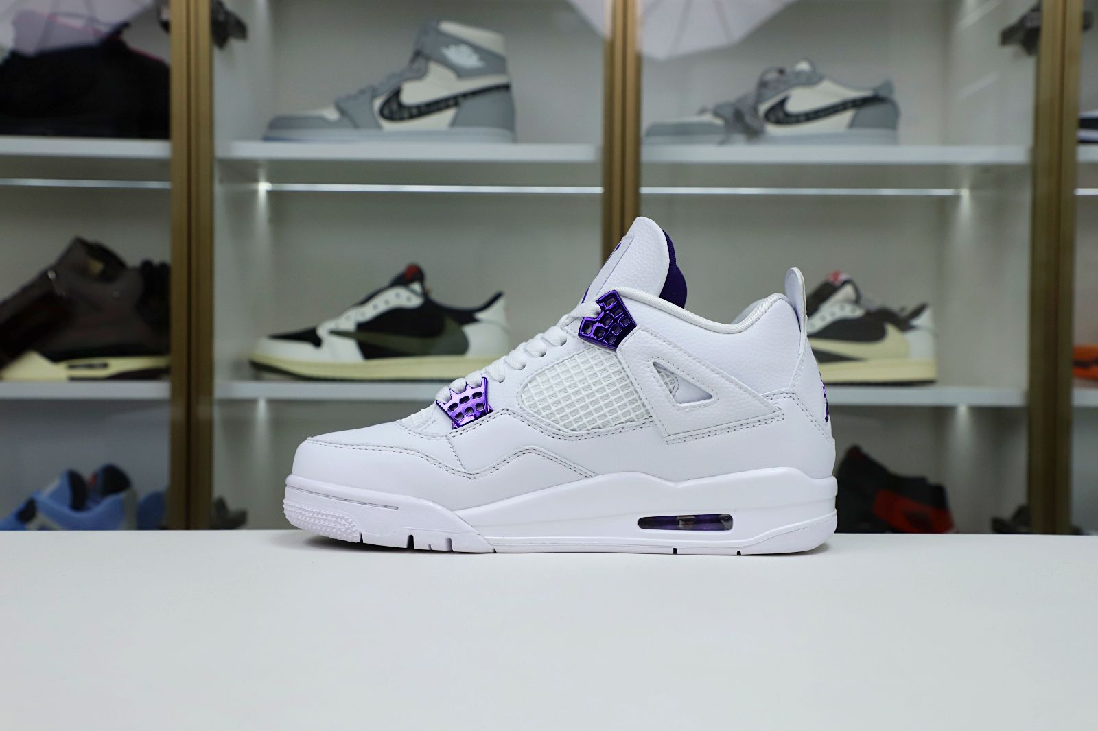 Kimi kick AIR JORDAN 4 PURPLE METALLIC