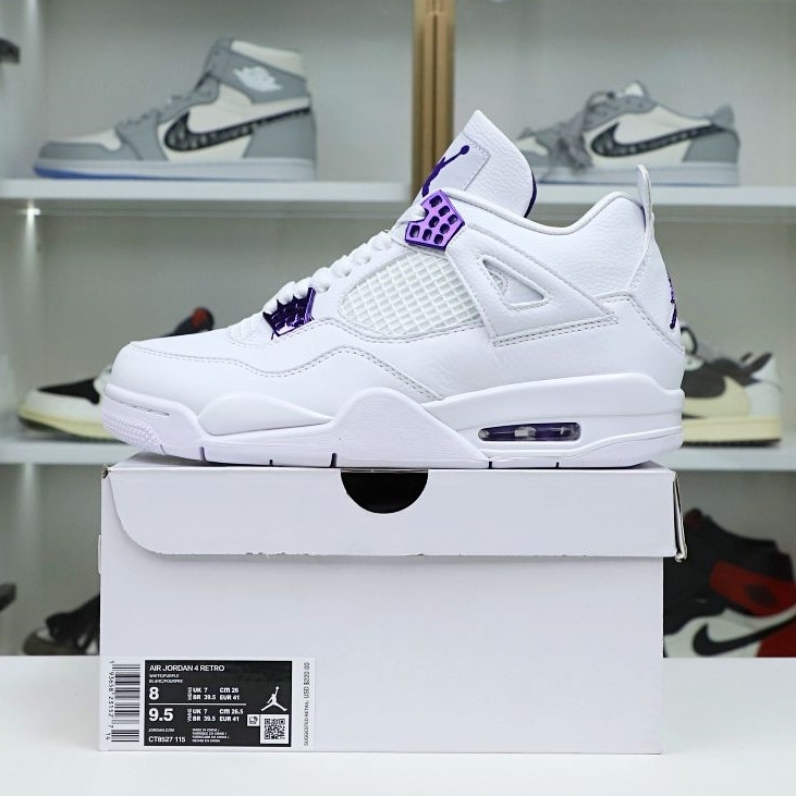 Kimi kick AIR JORDAN 4 PURPLE METALLIC