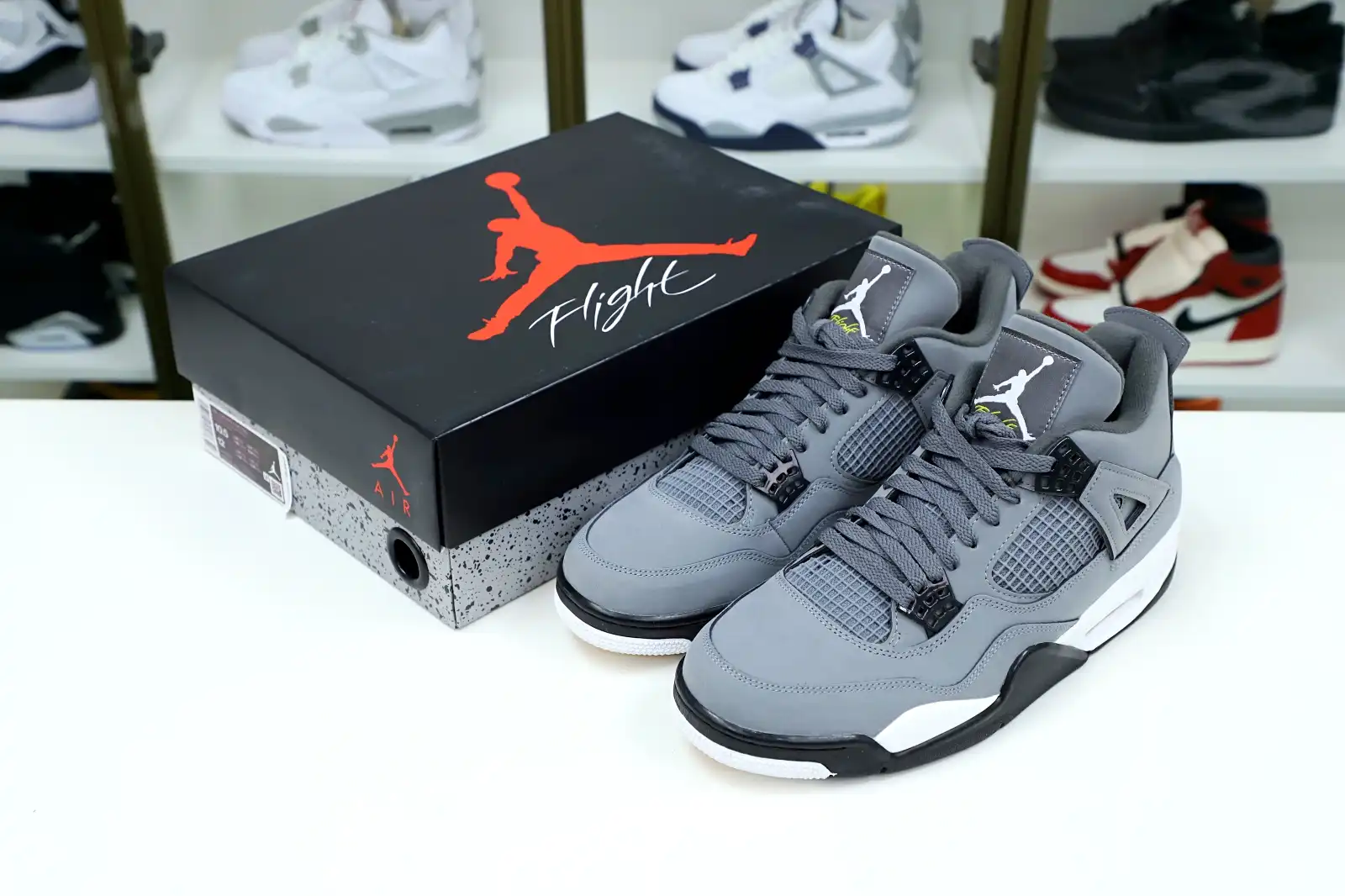 Cheap Kimi kick AIR JORDAN 4 RETRO 'COOL GREY' 2019