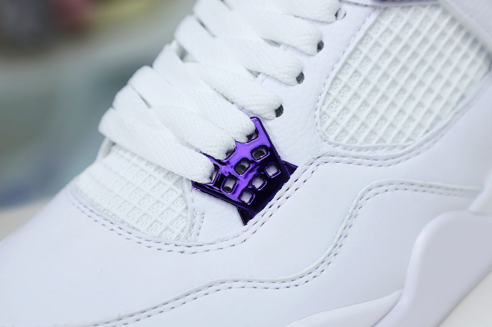 Kimi kick AIR JORDAN 4 PURPLE METALLIC