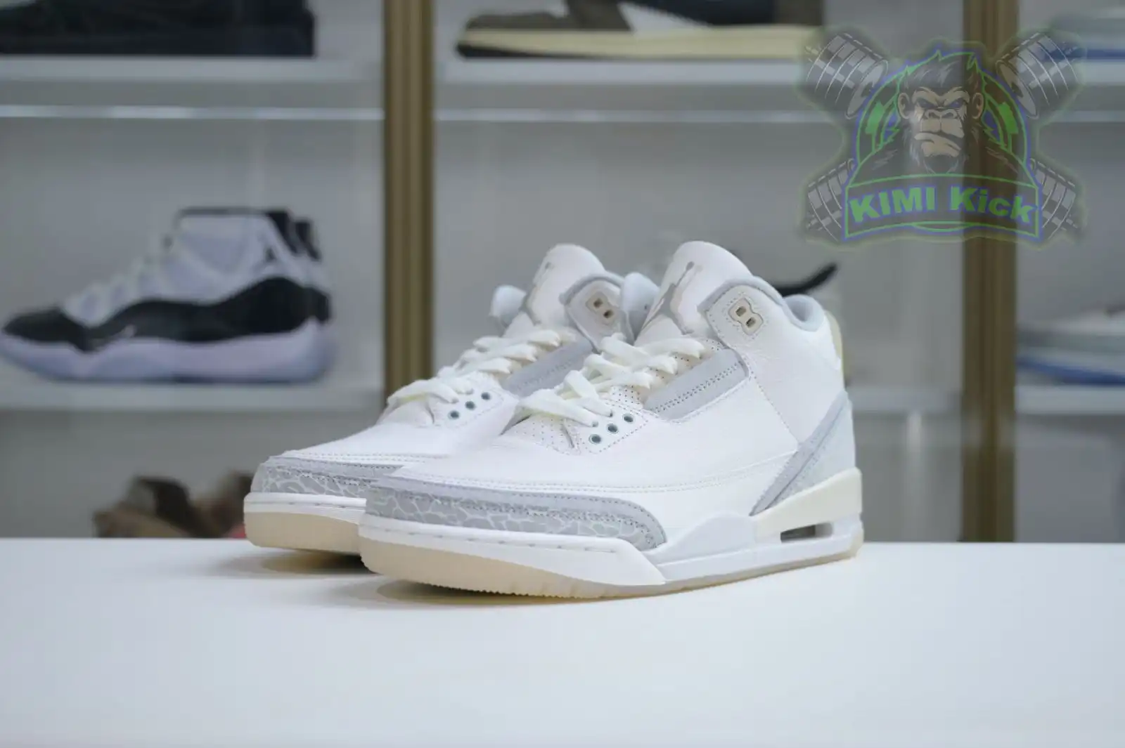 Reps Kimikick Air Jordan 3 Craft“Ivory”