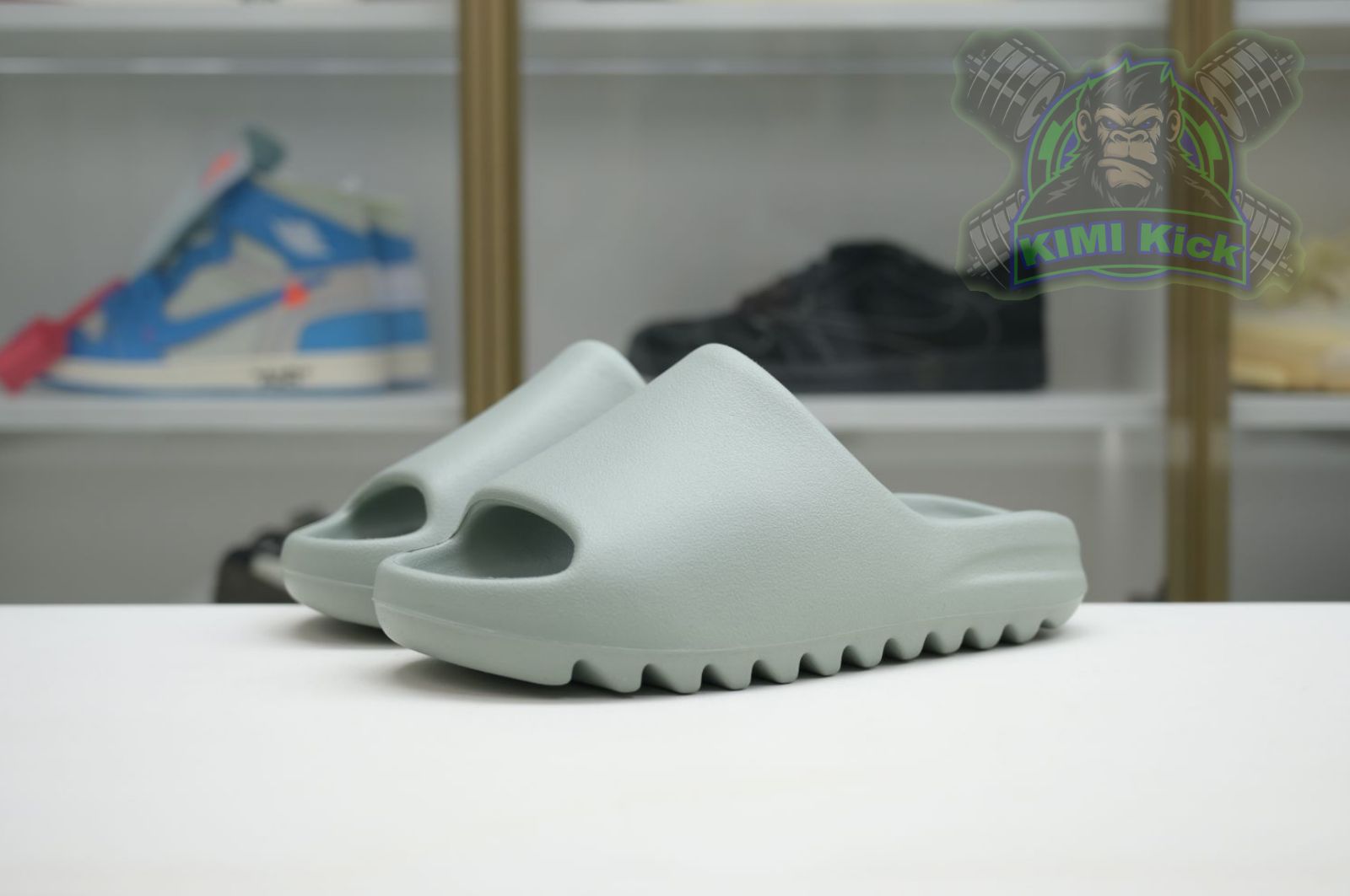 Kimi kick adidas originals Yeezy Slide Salt