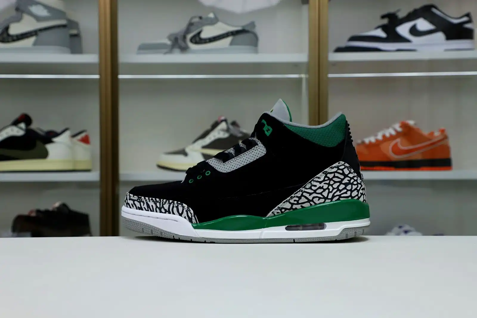 Cheap Kimikick AIR JORDAN 3 PINE GREEN